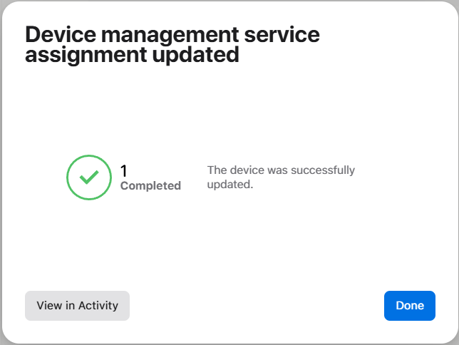 Setting an enrollment deadline in Apple Business Manager